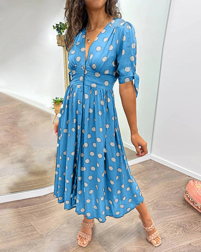 Monique | Elegantes Polka-Dots Kleid