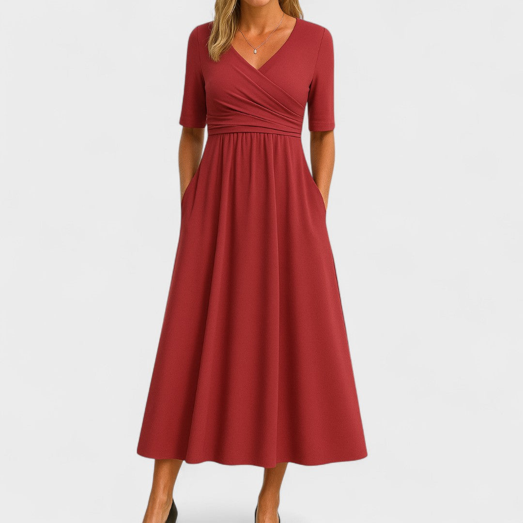 Greta | Elegantes Midi-Kleid für Jeden Anlass