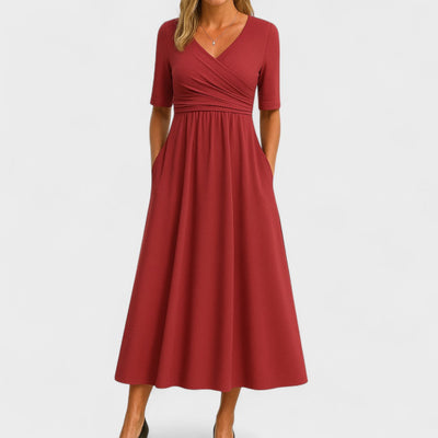 Greta | Elegantes Midi-Kleid für Jeden Anlass