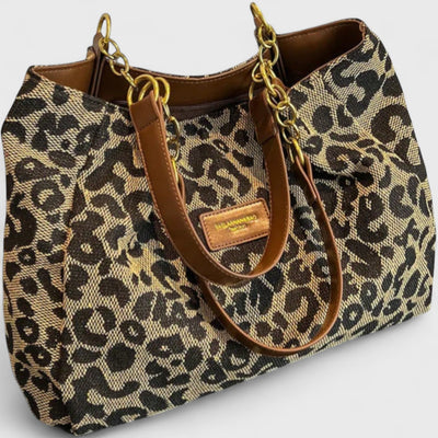 Valérie | Große Tasche mit elegantem Leopardenmuster