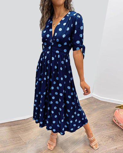 Monique | Elegantes Polka-Dots Kleid