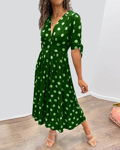 Monique | Elegantes Polka-Dots Kleid