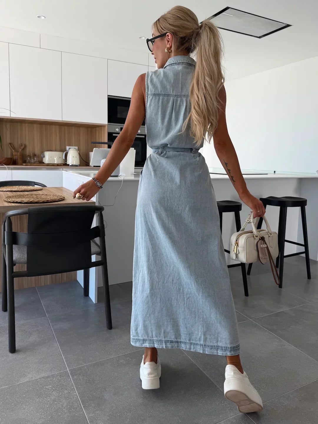 Ayleen | Maxi Denim Kleid