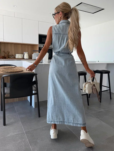 Ayleen | Maxi Denim Kleid
