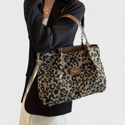 Valérie | Große Tasche mit elegantem Leopardenmuster