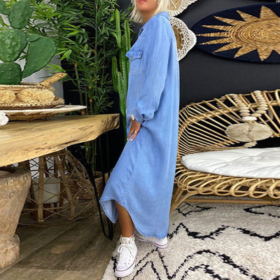 Anna | Langärmliges Maxikleid