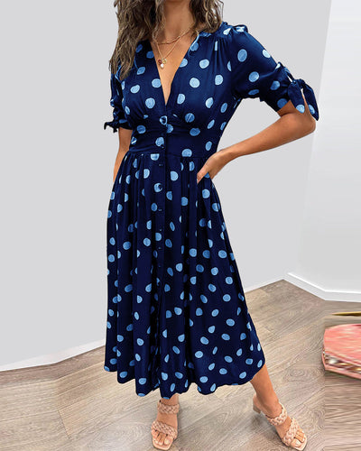 Monique | Elegantes Polka-Dots Kleid