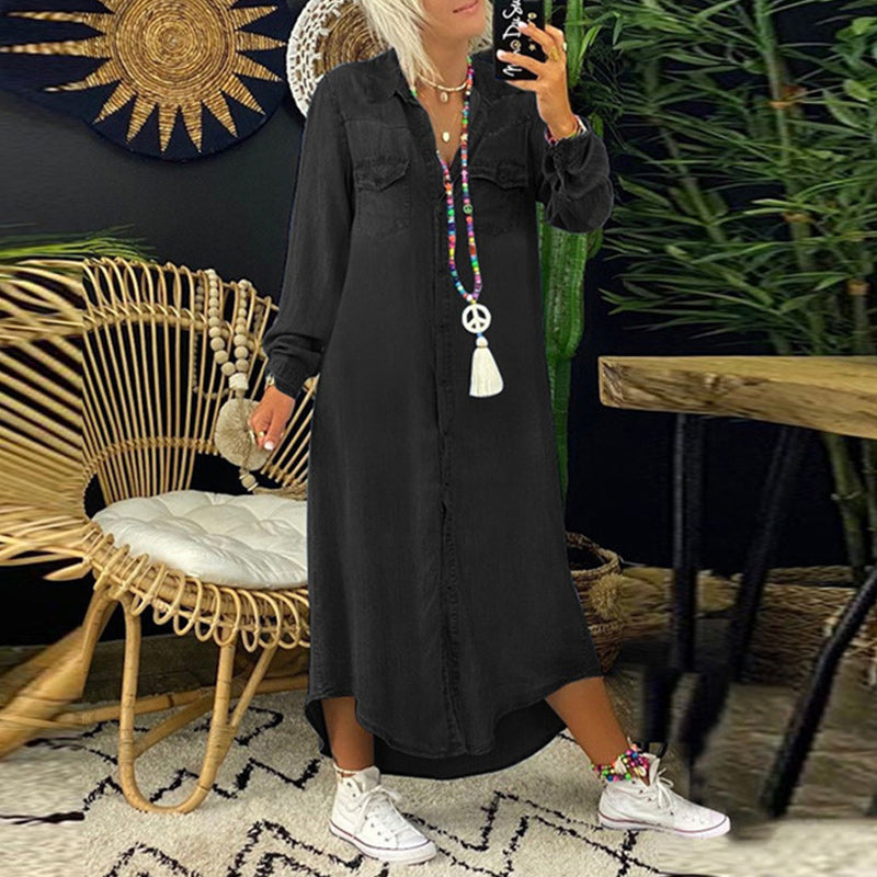 Anna | Langärmliges Maxikleid