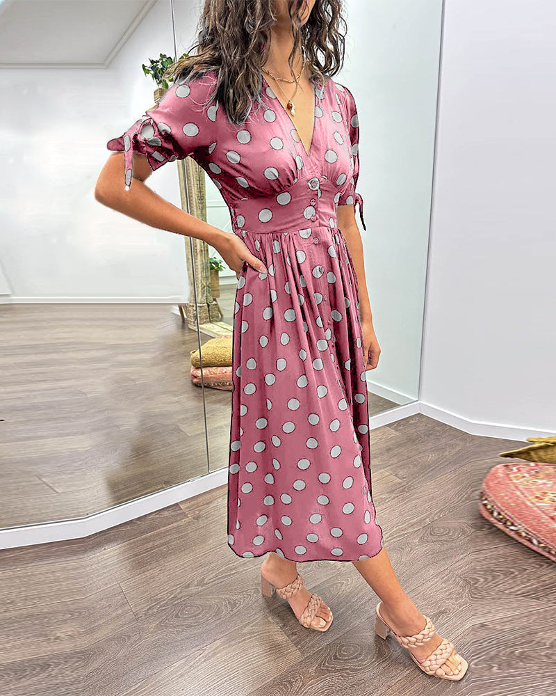 Monique | Elegantes Polka-Dots Kleid