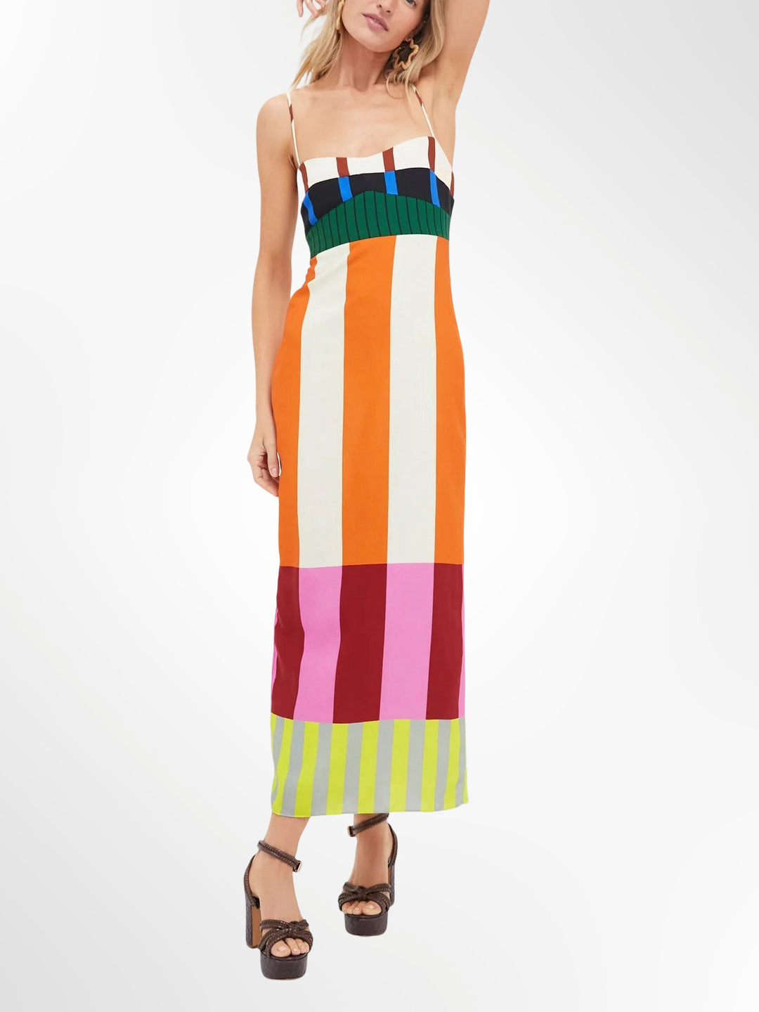 Lova | Langes multicolor Kleid