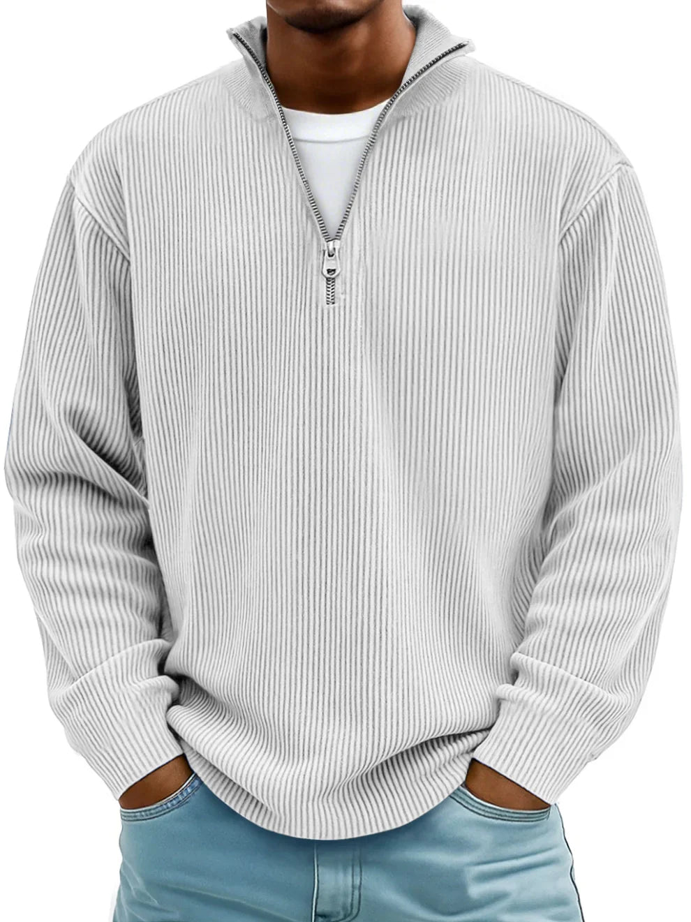 Calix™ | Herren Pullover mit halbem Reißverschluss