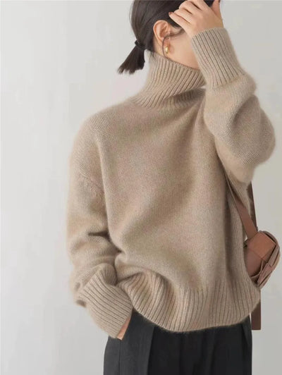 Evita | Bequemer Wollrollkragenpullover