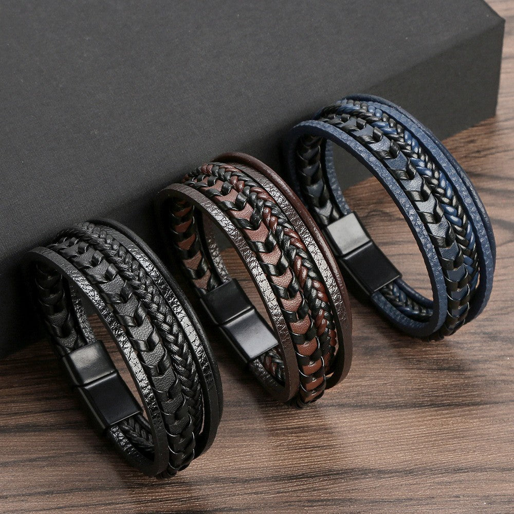 Ragnar | Geflochtenes Leder Viking Armband (1+1 Gratis)