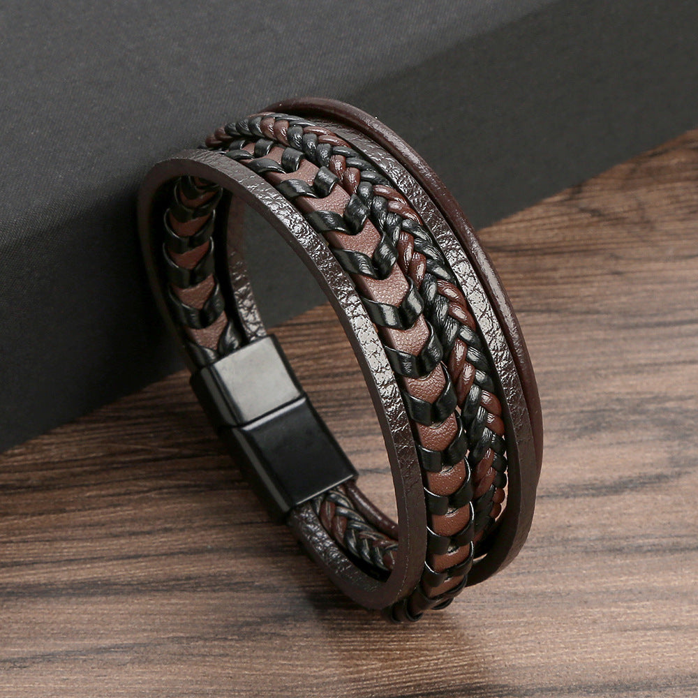 Ragnar | Geflochtenes Leder Viking Armband (1+1 Gratis)