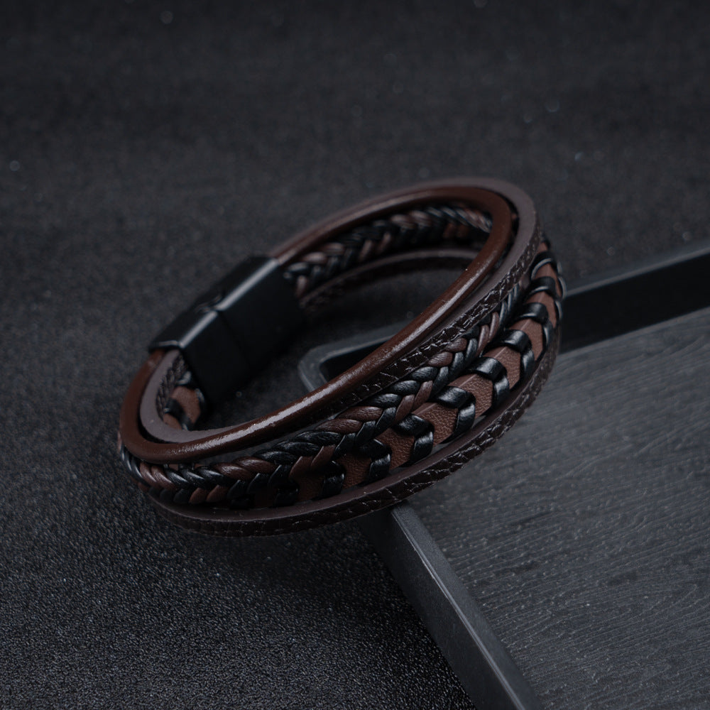Ragnar | Geflochtenes Leder Viking Armband (1+1 Gratis)