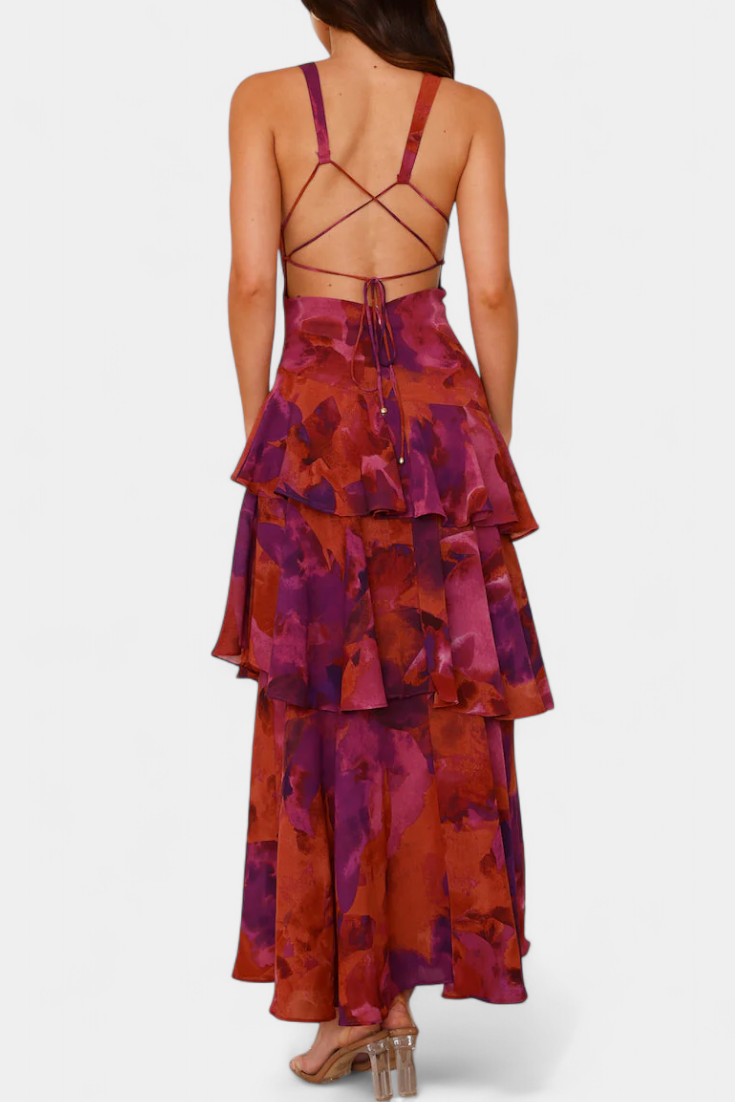 Isabel | Sommerliches Glamour-Maxikleid