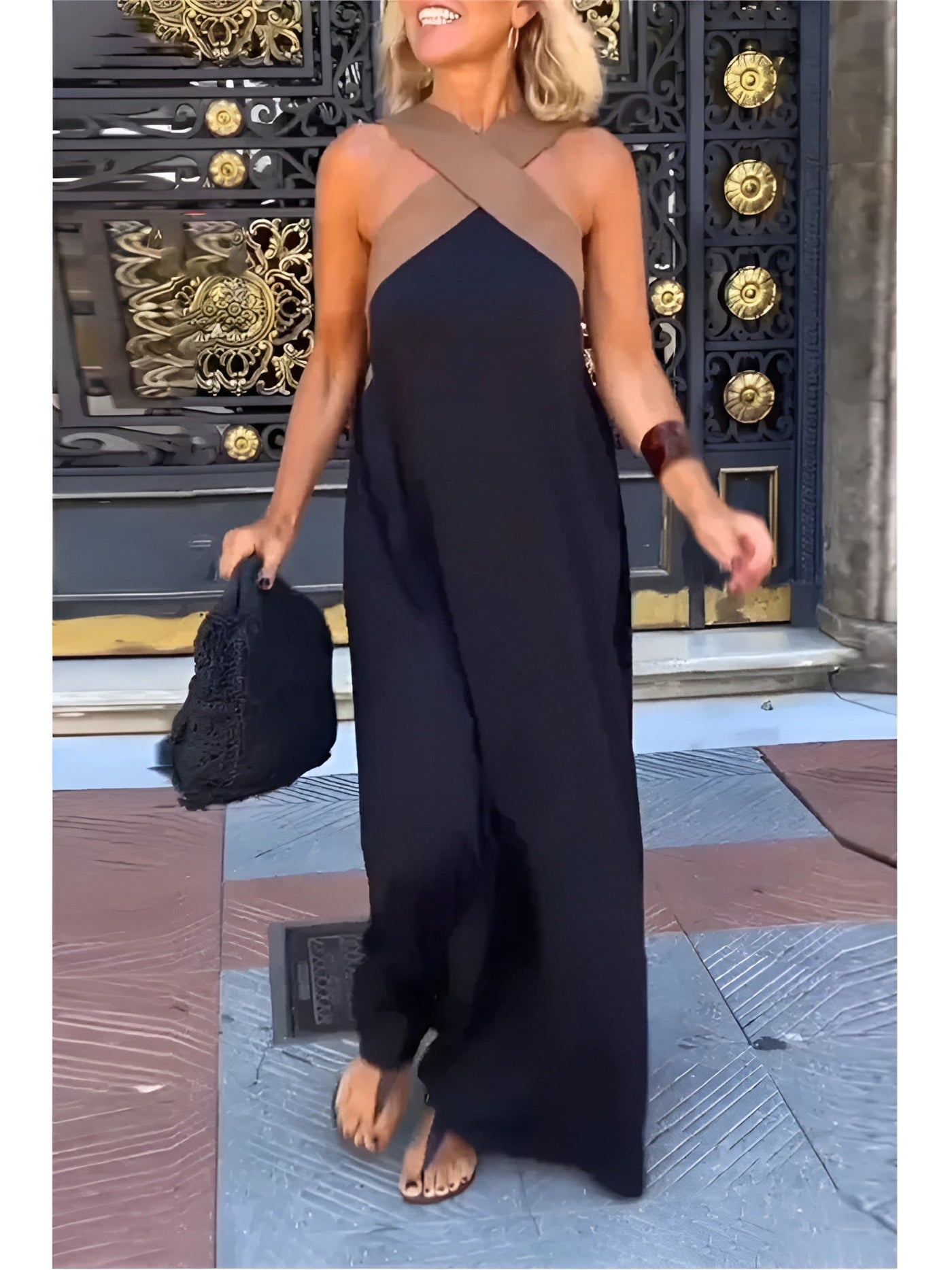 Emilia | Weiches Kleid mit überkreuzten Trägern